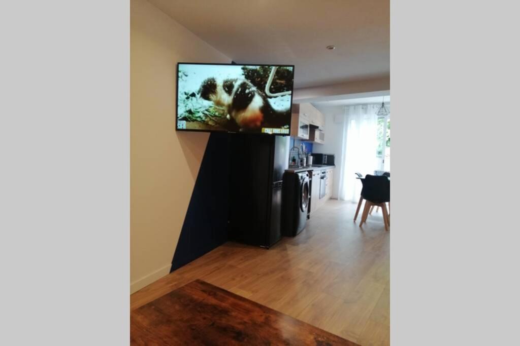 Charmant Appartement Avec Terrasse Pont-de-lʼIsère エクステリア 写真